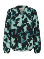 b.young Blúzka 'BYIBINE'  petrolejová / mätová / čierna