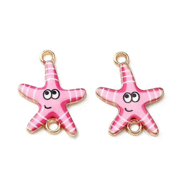 Ocean Theme Alloy Enamel Connector Charms