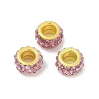 Alloy Rhinestone Clay Pave Beads