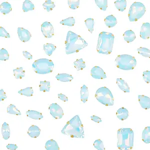 Glass Steel Claw Sew on Rhinestone