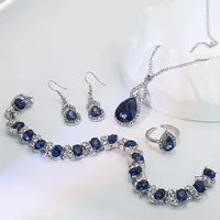 Alloy Rhinestone Glass Jewelry Sets