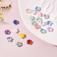 20Pcs Spray Painted Glass Beads