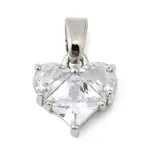 Brass Micro Pave Cubic Zirconia Charms