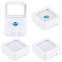 Square Acrylic Loose Diamond Display Boxes