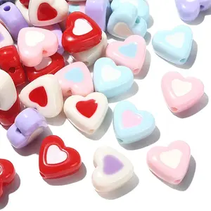 100Pcs Opaque Acrylic Beads