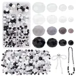 508Pcs 16 Styles Opaque Solid Color Glass Beads Strands
