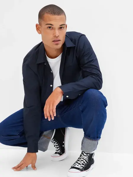 GAP  Pánska košeľa slim poplin stretch 422485-03 Veľkosť: S