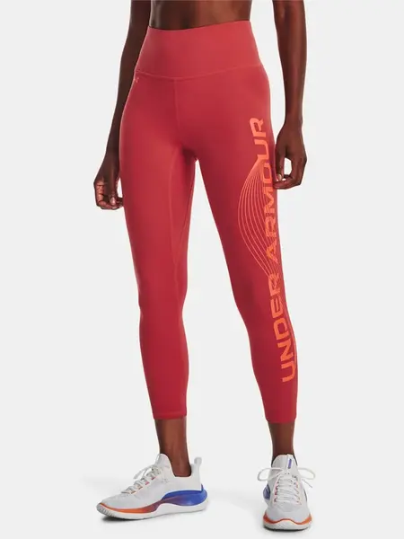 Under Armour Legíny Motion Ankle Leg Branded-RED - Dámské