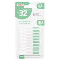 Dr. Max PRO32 Interdental Toothpicks 0,3 mm mezizubní párátko 40 ks