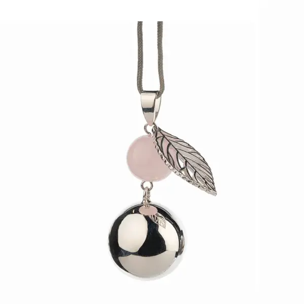 Bola Fantasy Těhotenská rolnička 1 ks Silver Pearl Leaf