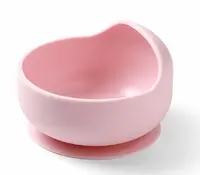 Babyono Silikonová miska s přísavkou - růžová