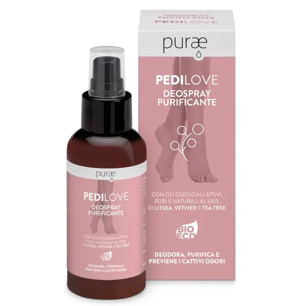 Purae Pedilove Deodorační sprej na nohy s esenciálními oleji 100 ml