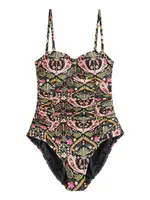 Next Jednodielne plavky  horčicová / zelená / ružová / čierna