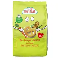 FruchtBar BIO Preclíky s kukuřicí a mrkví nesolené 25 g
