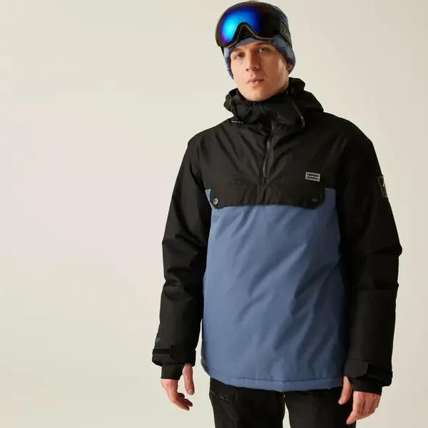 Pánská zimní lyžařská bunda dare2b freeride ii černá/modrošedá xxl