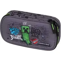 BAAGL ETUE MINECRAFT TNT Školní penál, tmavě šedá, velikost