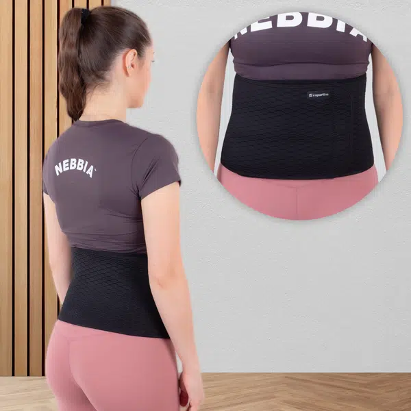 Neoprenový pás inSPORTline Waistrip černá L