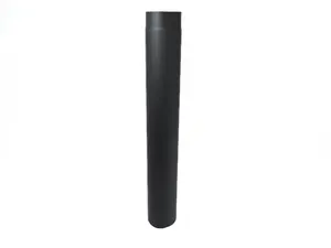 Roura kouřová 120 mm/100 cm, silnostěnné 1,5 mm, černá MA654135