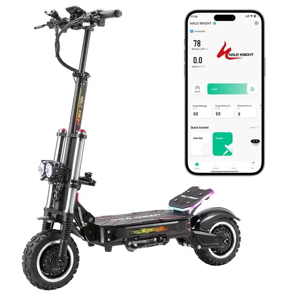 Halo Knight T107 Pro Electric Scooter 2025 Version Dual Motor 95km/h