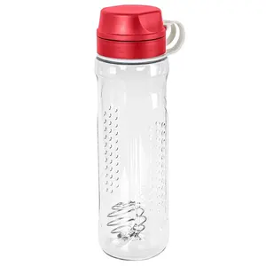 Bidon 610 ml Shaker plus pružina malina