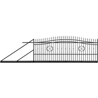 BRÁNA POSUVNA AGAT - LEVÁ 140-160 X 400 CM