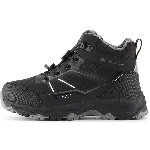 ALPINE PRO MOTENO Dětská outdoorová obuv, černá, velikost
