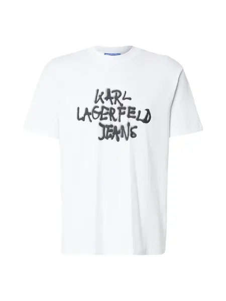 KARL LAGERFELD JEANS Tričko  čierna / biela