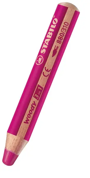 Pastelka Stabilo Woody 3 in 1 ružová