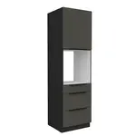 Vysoká skříňka pro vestavnou troubu Aria 60 DPS-210 3S 1F - Premium Box Barva korpusu: Černá, Barva dvířek: GR - Graphite AFM