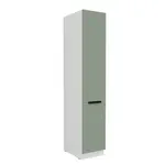 Vysoká potravinová skříňka Aria 40 DK-210 2F Barva korpusu: Černá, Barva dvířek: SA - Aquamarine AFM