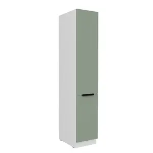 Vysoká potravinová skříňka Aria 40 DK-210 2F Barva korpusu: Černá, Barva dvířek: SA - Aquamarine AFM