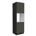 Vysoká skříňka pro vestavnou troubu Aria 60 DP-210 2F Barva korpusu: Černá, Barva dvířek: GR - Graphite AFM