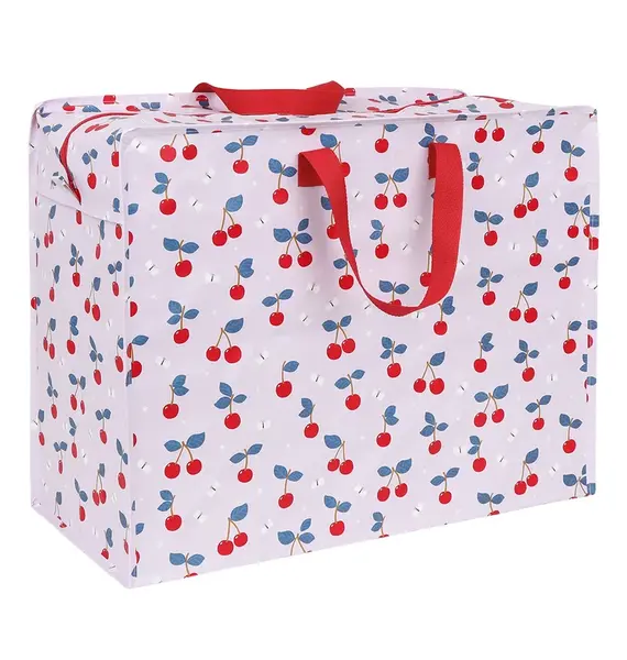 A Little Lovely Company - XL úložná taška - čerešne