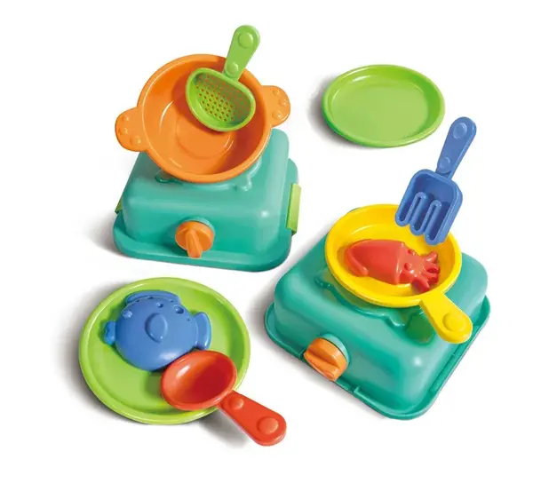 Súprava báboviek pre šéfkuchárov - hračka na piesok - 11 ks