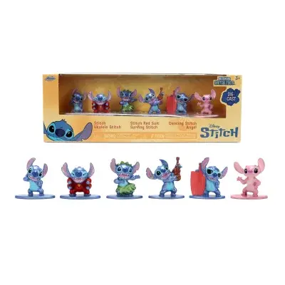 Stitch Kovové sběratelské nanofigurky 1,65" sada 6 ks