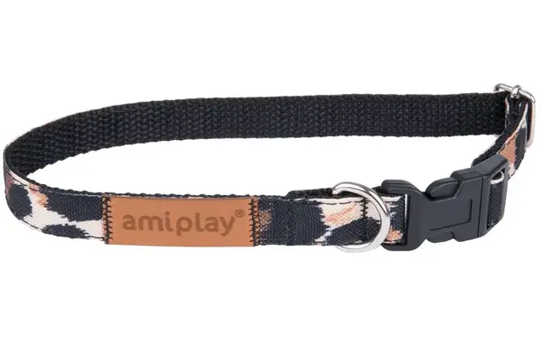 Amiplay nastaviteľný obojok Safari Panterka | Obojky pre psov - M