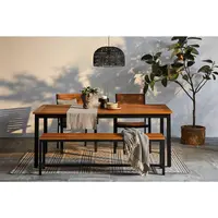 Ambia Garden ZAHRADNÍ STŮL, dřevo, kov, 180-240/100/75 cm