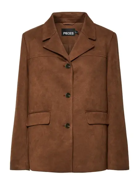 PIECES Blejzer 'PCRAKEL'  hnedá
