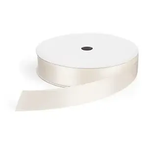 Saténová stuha šířka 25mm, délka 45m, slonová kost