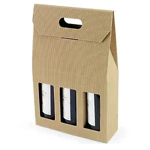 20 x Obaly na láhve Natur pro 3 vína