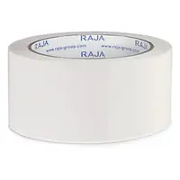 72 x PVC lepicí páska s firemním potiskem RAJA - průmyslová - 3 barevný potisk - bílá - 50mm x 66m