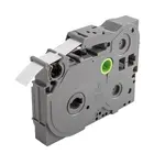 Kompatibilní páska s Brother TZe-R231, 12mm x 4m, černý tisk / bílý podklad, textilní stuha