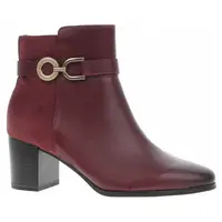 Dámské polokozačky Caprice 9-25302-45 bordeaux comb 38,5