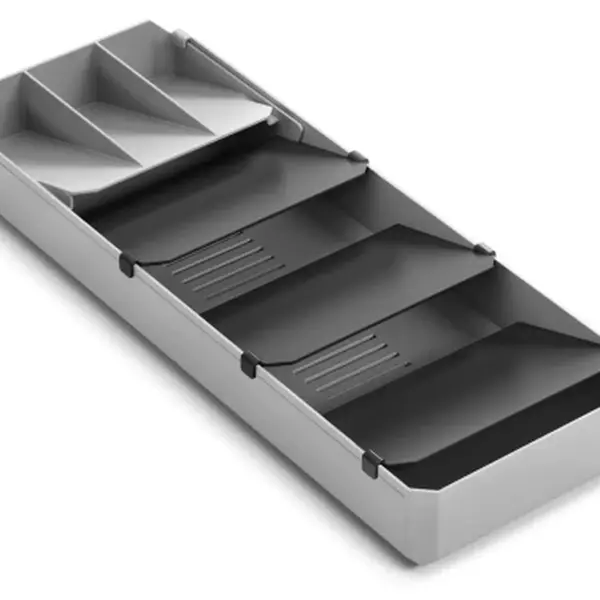 Organizér na příbory UniFit 40-49 cm, šedý