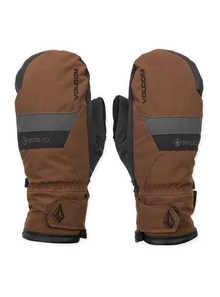 Volcom pánské rukavice Stay Dry Gore-Tex Mitt Brown | Hnědá | Velikost S