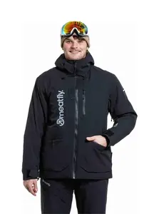 Meatfly pánská SNB & SKI bunda Manifold Black | Černá | Velikost M