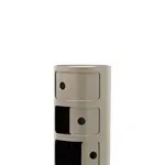 Stolek s úložným prostorem Componibili 4967, 3 úložné díly, více barev - Kartell Barva: šedá