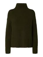 SELECTED Sveter 'SLFGABRIELLA'  tmavozelená