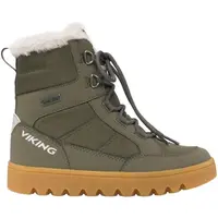 VIKING BY NORWAY FLEEK WARM GTX ZIP Juniorská zimná obuv, khaki, veľkosť
