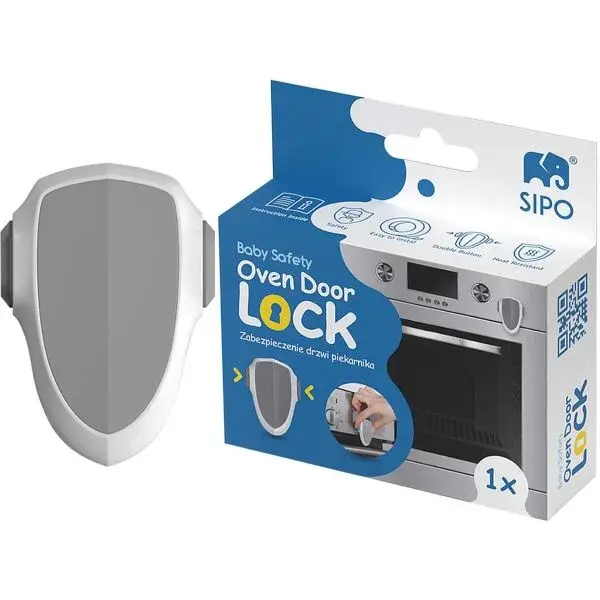 Sipo SAFETY LOCK Bezpečnostný zámok na dvierka rúry, biela, veľkosť